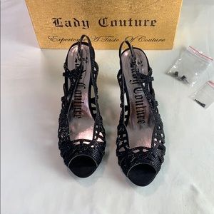 Lady couture midnight black heels